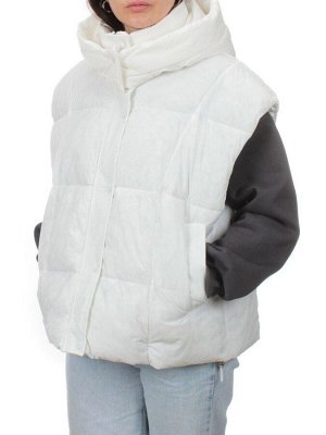 24001 WHITE Жилет утепленный женский (100 гр. холоффайбер)