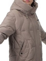 8887 DK. BEIGE Куртка зимняя женская (холлофайбер 200 гр.)
