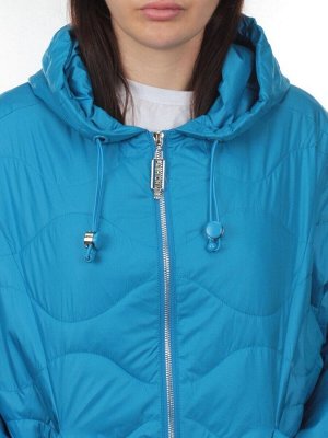 23-061 BLUE Куртка оверсайз демисезонная женская (синтепон 100 гр.)