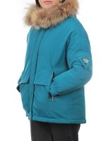 7357 TURQUOISE Куртка зимняя женская (200 гр. холлофайбер)
