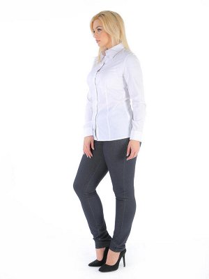 Блуза жен Состав: 97%х/б+3%эл
Рубашка с длинным рукавом и отложным воротничком, переходящим в планку на пуговицах.
Рост модели 170 см.
Размер одежды 50.
Длина рубашки по спинке в 50 размере 67 см.