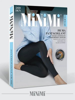 Леггинсы Minimi PIUMA 260 (микрофибра с флисом внутри) неро 5