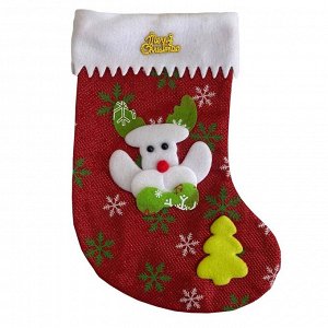 Носок новогодний для подарков "Merry Christmas"