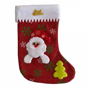 Носок новогодний для подарков "Merry Christmas"