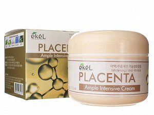 Ekel Ампульный крем для лица с биоплацентой / Ample Intensive Cream Placenta, Ю. Корея, 100 г