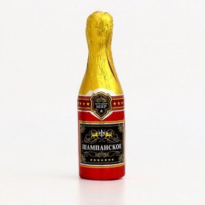 Фигурка новогодняя шоколадная «Шампанское», 120 г