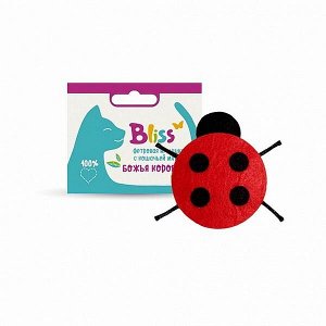 Игрушка Bliss фетровая с кошачей мятой БОЖЬЯ КОРОВКА  3075 3075