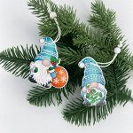 Деревянная игрушка-подвеска Гномы,  2 шт.