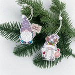 Деревянная игрушка-подвеска Гномы,  2 шт.