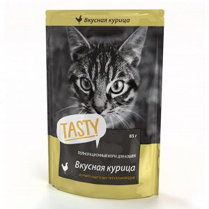 Tasty 85г. д/кош.с курицей в желе пауч,*28 13742