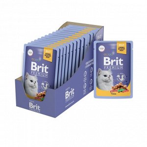Brit Премиум ПАУЧ 85г. для кошек Jelly Тунец в желе *14 5050154