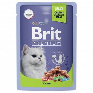 Brit Премиум ПАУЧ 85г. для кошек Jelly Ягненок в желе *14 5050147