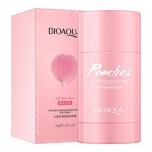 Bioaqua Peaches Clear Solid Mask Глиняная маска-стик для очищения и увлажнения кожи с экстрактом персика