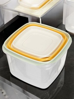 КОМПЛЕКТ КОНТЕЙНЕРОВ ДЛЯ ПРОДУКТОВ CLEVER 3ШТ, 0,45Л + 0,75Л + 1,2Л (Микс 1)
