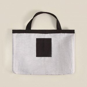 Сумка из льна двухсторонняя SL HOME Linear bag, 67x35 см, 50% лён, 50% хлопок, 180 г/м2