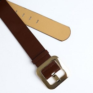 Ремень женский, ширина 4,8 см, пряжка металл, цвет чёрный