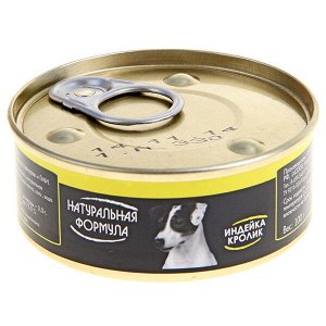 Натуральная Формула д/соб.100г. ж/б Индейка кролик *24 9008