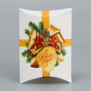 Коробка подарочная новогодняя складная «С Новым годом», 11x8x2 см