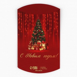 Коробка новогодняя складная фигурная «С новым годом», 11x8x2 см