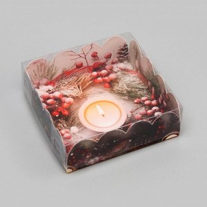 Коробка для печенья «Волшебного Нового года», 9*9*3 см