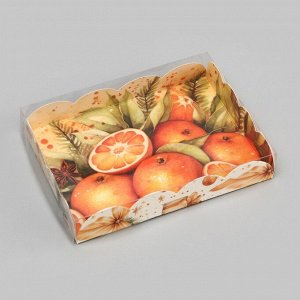 Коробка для печенья «Новогодние Подарки», 14*10.5*2.5 см, Новый год