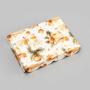 Коробка для печенья «Новогодние Подарки», 14*10.5*2.5 см, Новый год