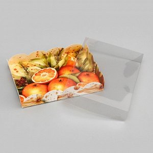 Коробка для печенья «Новогодние Подарки», 14*10.5*2.5 см, Новый год