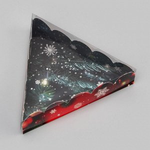 Коробка для печенья, кондитерская упаковка, "Сказочного Нового года!", 18 х 18 х 4 см, Новый год