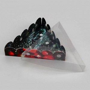 Коробка для печенья, кондитерская упаковка, "Сказочного Нового года!", 18 х 18 х 4 см, Новый год