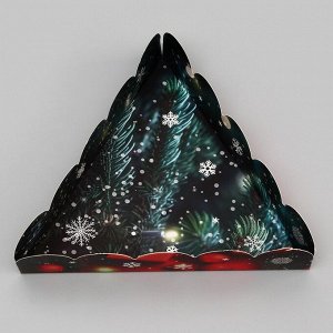 Коробка для печенья, кондитерская упаковка, "Сказочного Нового года!", 18 х 18 х 4 см, Новый год
