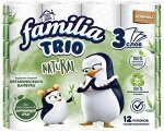 Бумага туалетная Familia Trio белая 12 рул. 3-х слойная