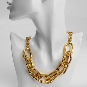 Колье «Цепь» эксклюзив, цвет золото, 45 см