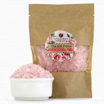 Соль для ванны, 150 г, аромат нежной розы, Кладовая красоты