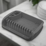 СУШИЛКА ДЛЯ ПОСУДЫ настольная 395х295х80 ММ (Серый)