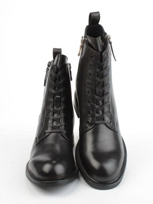04-M3-1492 BLACK Ботинки зимние женские (натуральная кожа, натуральный мех)