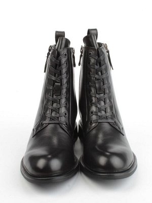 04-M3-1492 BLACK Ботинки зимние женские (натуральная кожа, натуральный мех)
