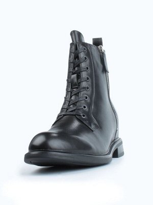04-M3-1492 BLACK Ботинки зимние женские (натуральная кожа, натуральный мех)