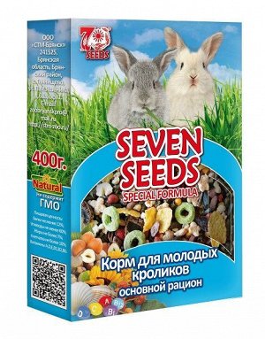 Seven Seeds Корм для молодых кроликов SPECIAL полнорационный 400гр.*12 14977