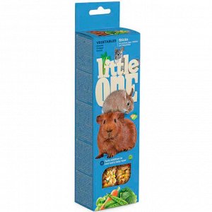 Little One Палочки для морских свинок,кроликов и шиншилл с овощами 2*60г. 10375