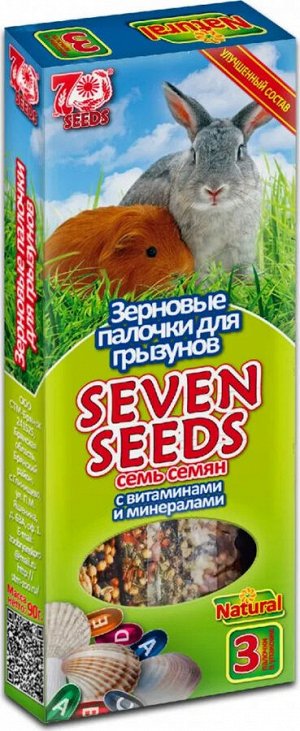 Seven Seeds Палочки для грызунов с витаминами и минералами 3шт.90гр.*22 15179