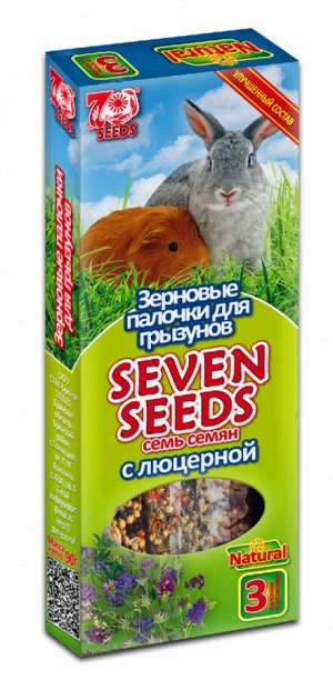 Seven Seeds Палочки для грызунов с люцерной 3шт.90гр.*22 15180