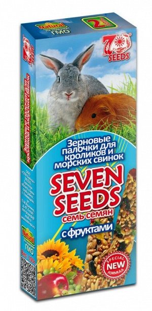 Seven Seeds Палочки для кроликов и морских свинок с фруктами 2шт.100гр.*22 15177