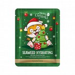 Маска тканевая для лица с водорослями Новогодняя (Merry Christmas Seaweed Hydrating Facial Mask) 25 г
