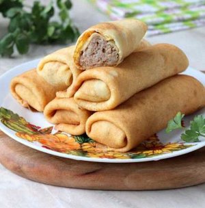 Блинчики фаршированные печенью и рисом 2.0 кг, замороженные, "Почти Готово"