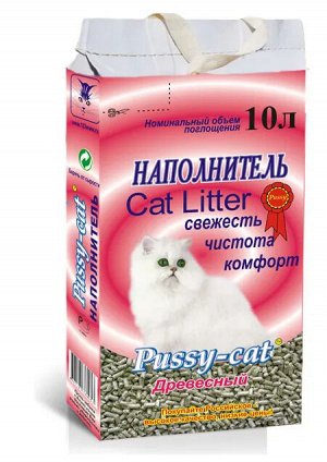 Наполнитель Pussy-cat ДРЕВЕСНЫЙ 10л. 5159