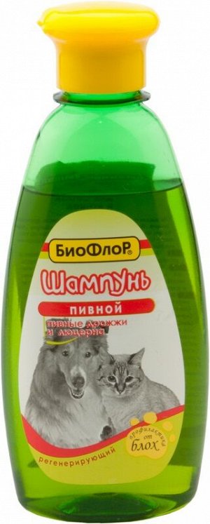 БиоФлор шамп.ПИВНОЙ регенер.эффектд/соб.и кош.250мл.*15 1008