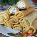 Блинчики фаршированные Сливочным сыром и зеленью, 700 гр.&quot;Почти Готово&quot; замороженные
