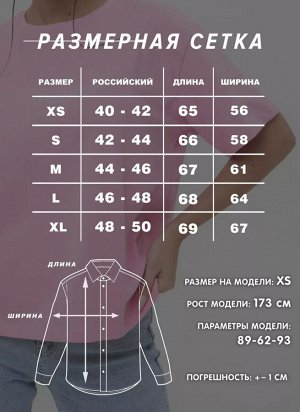 Женская классическая рубашка оверсайз в полоску CRACPOT