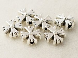Бусина, бижутерный сплав, 8,5*3 мм, отверстие 1,5 мм, 10 шт./упк.