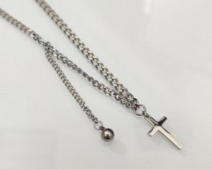 Кулон из стали  на цепочке